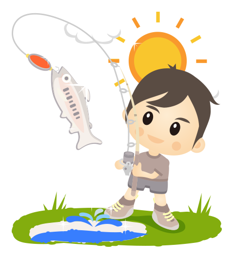 画像:釣り堀 イメージ キャラクター